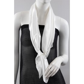 Plain Square Silky Scarf - 12 Colours